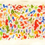 אקוורל ופסטל על נייר אורז, 1981, 675BA